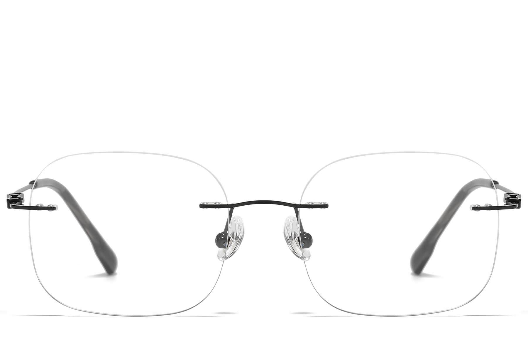 BS1913-0987_Black_Invisible_Titanium_Glasses_front