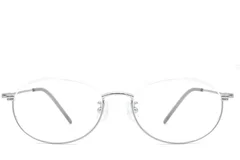 BS1924-0001_Silver_Semi-rimless_Metal_Glasses_front
