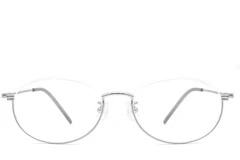 BS1924-0001_Silver_Semi-rimless_Metal_Glasses_front