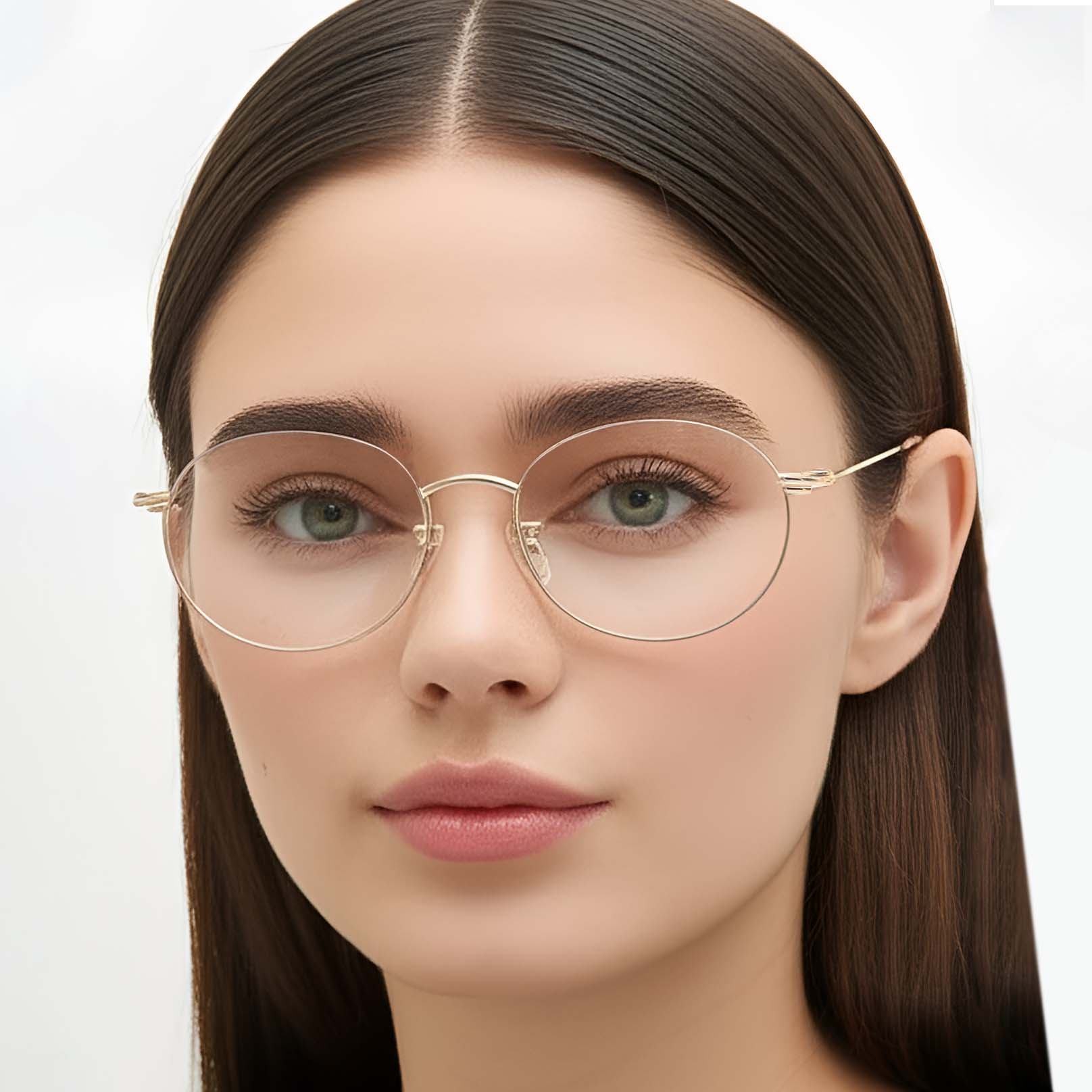 BS1924-0003_Golden_Semi-rimless_Metal_Glasses_model