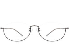 BS1924-0005_Grey_Semi-rimless_Metal_Glasses_front