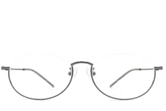 BS1924-0005_Grey_Semi-rimless_Metal_Glasses_front
