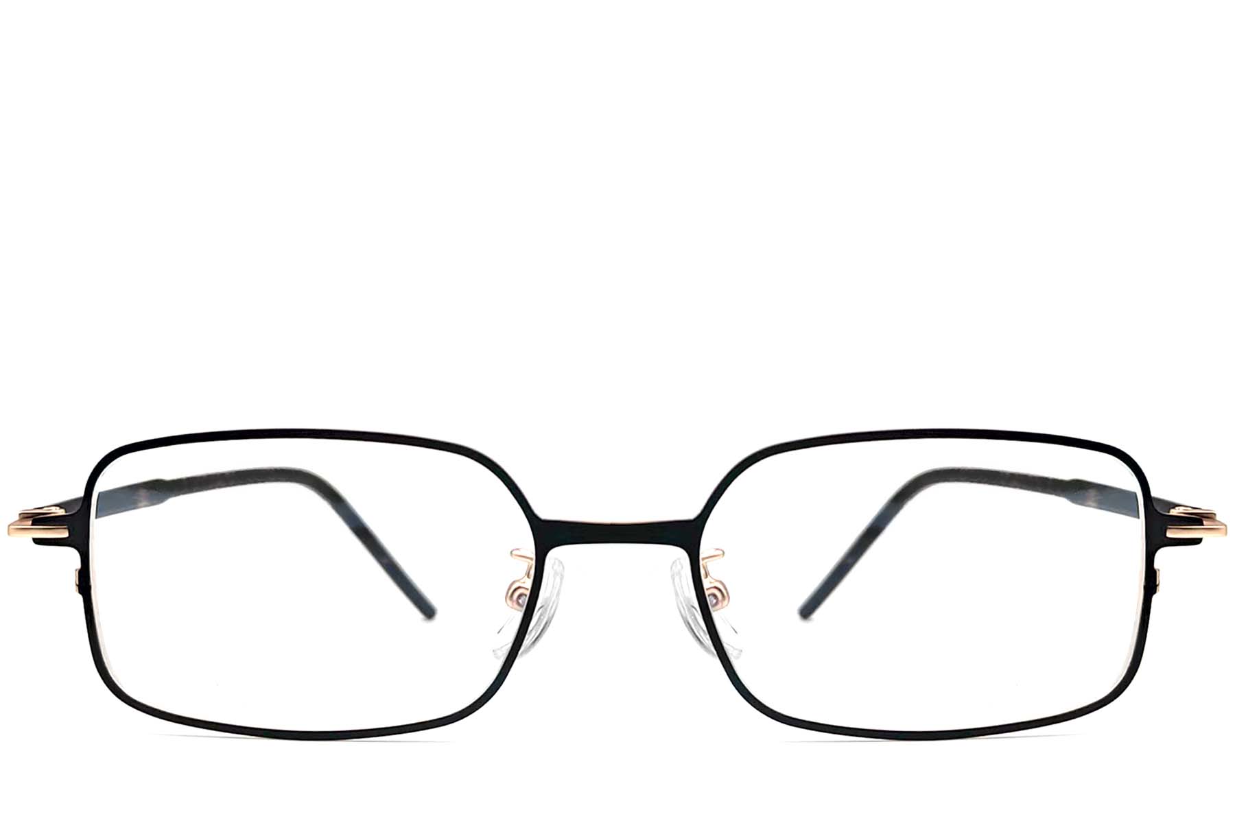 BS1924-0017_Golden_Rectangular_Metal_Glasses_front