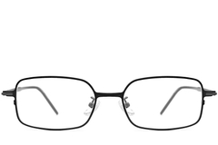 BS1924-0018_Black_Rectangular_Metal_Glasses_front