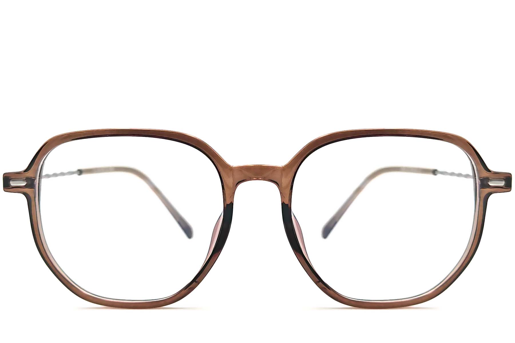 BS1924-0020_Brown_Geometric_TR90_Glasses_front