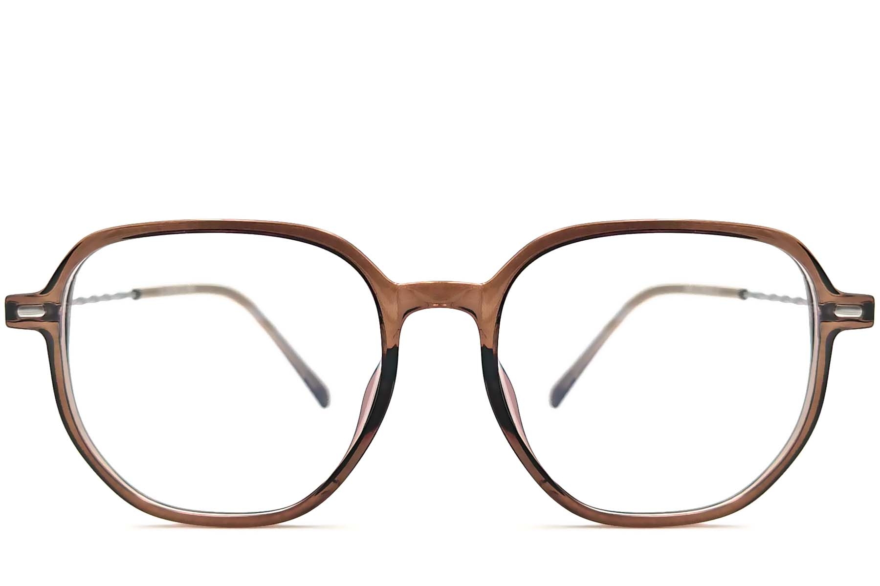 BS1924-0020_Brown_Geometric_TR90_Glasses_front