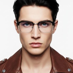bs1924-0037_silver_semi-rimless_metal_glasses_model