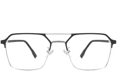 BS1924-0048_Silver_Aviator_Metal_Glasses_front