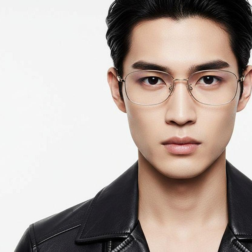 bs1924-0059_golden_rectangular_metal_glasses_model