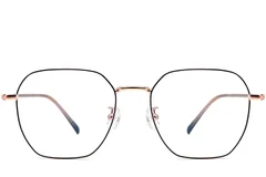 BS1924-0063_Black_Geometric_Metal_Glasses_front