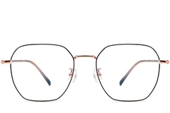 BS1924-0063_Black_Geometric_Metal_Glasses_front
