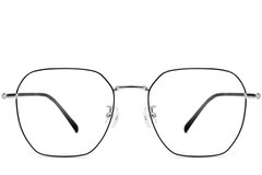BS1924-0064_Black_Geometric_Metal_Glasses_front