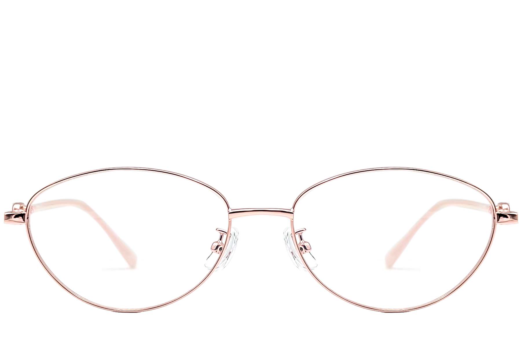 BS1924-0066_Pink_Oval_Metal_Glasses_front
