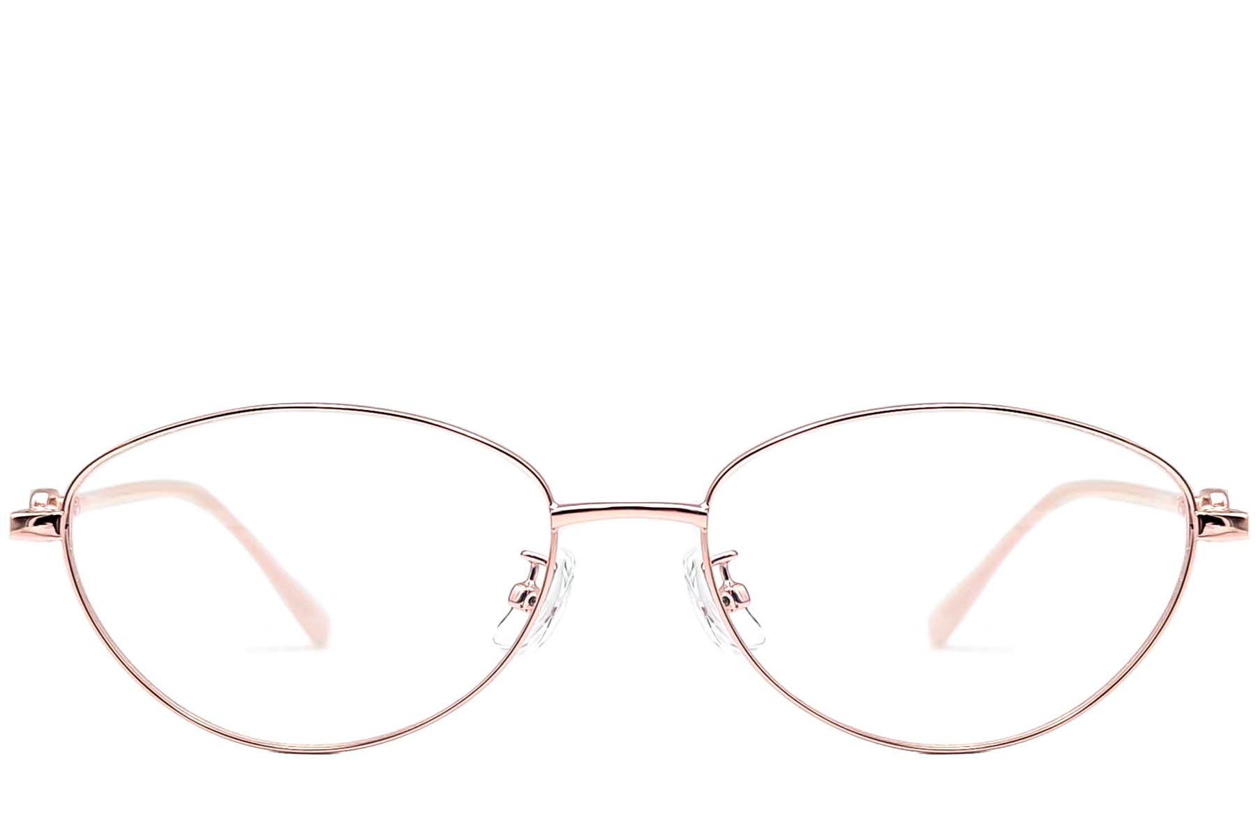 BS1924-0066_Pink_Oval_Metal_Glasses_front