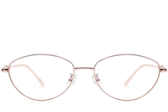 BS1924-0066_Pink_Oval_Metal_Glasses_front