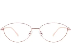 BS1924-0066_Pink_Oval_Metal_Glasses_front