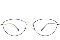 BS1924-0067_Black_Oval_Metal_Glasses_front