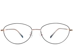 BS1924-0067_Black_Oval_Metal_Glasses_front