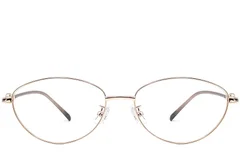 BS1924-0068_Golden_Oval_Metal_Glasses_front
