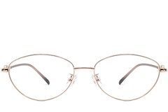 BS1924-0068_Golden_Oval_Metal_Glasses_front