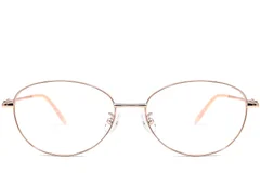 BS1924-0070_Pink_Oval_Metal_Glasses_front