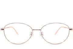 BS1924-0070_Pink_Oval_Metal_Glasses_front