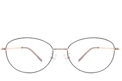 BS1924-0071_Black_Oval_Metal_Glasses_front