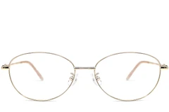 BS1924-0072_Golden_Oval_Metal_Glasses_front