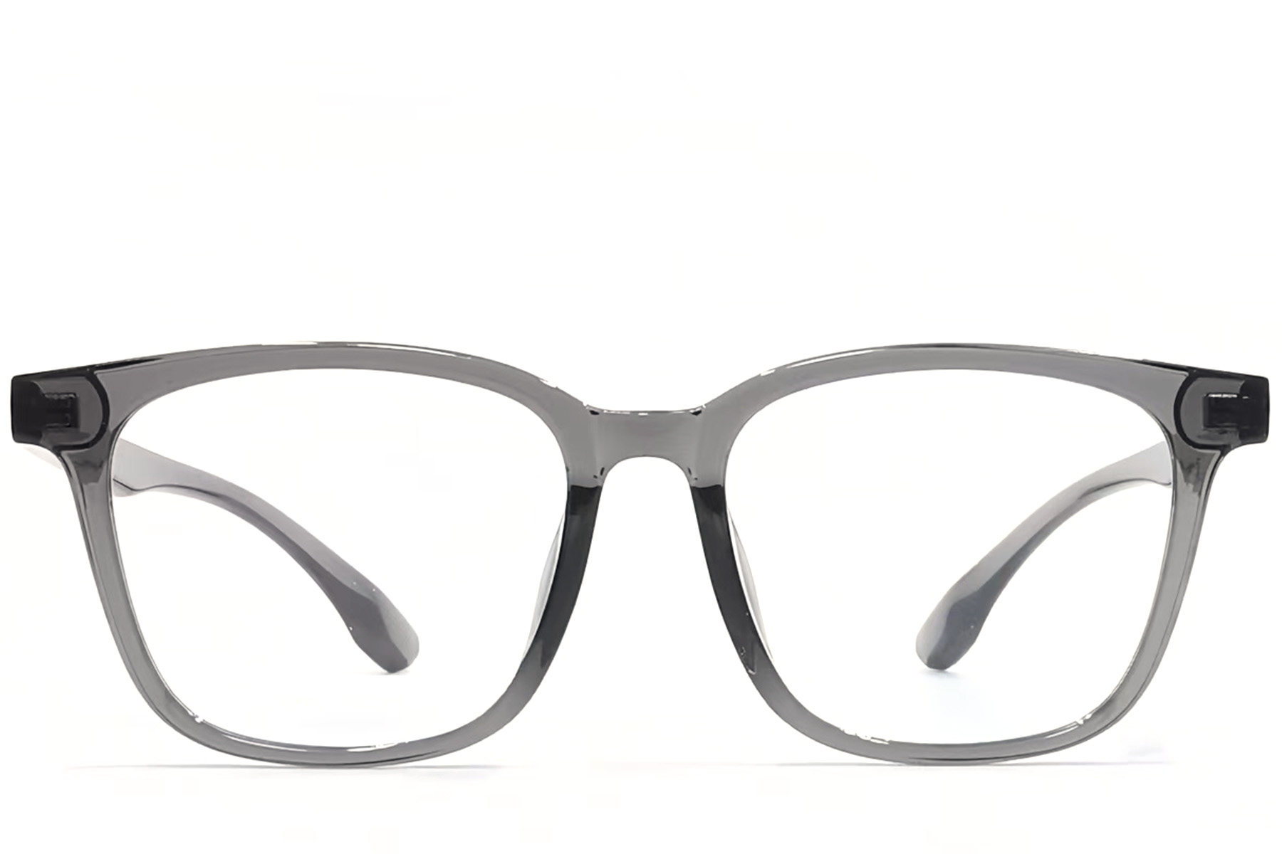 BS1924-0077_Grey_Rectangular_TR90_Glasses_front