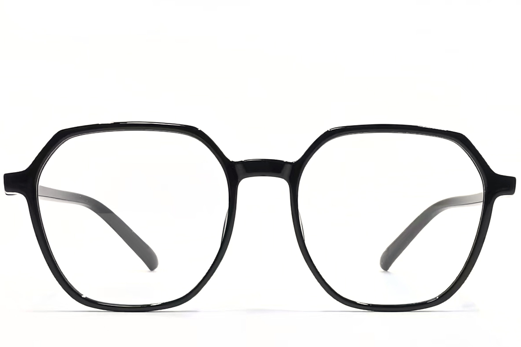 BS1924-0092_Black_Geometric_TR90_Glasses_front