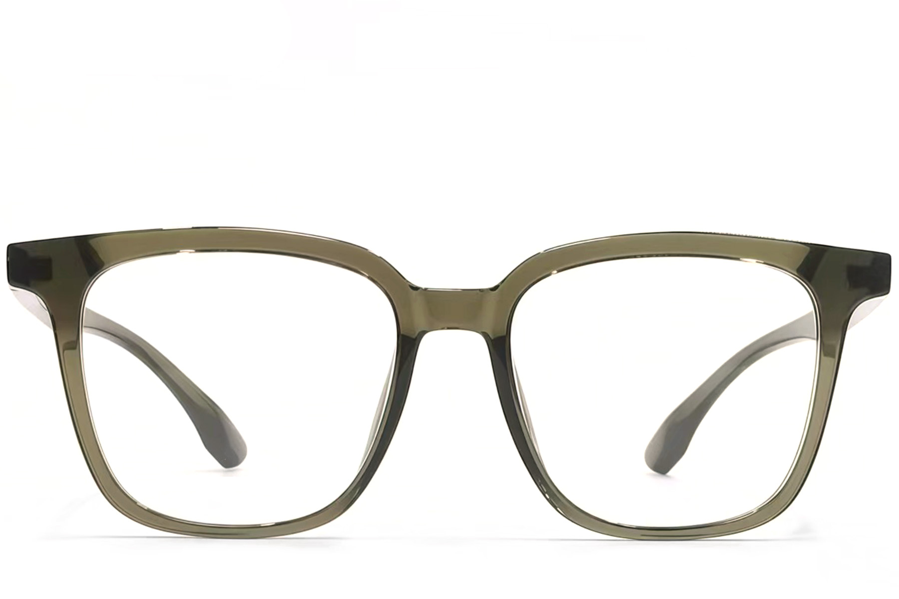 BS1924-0099_Green_Rectangular_TR90_Glasses_front