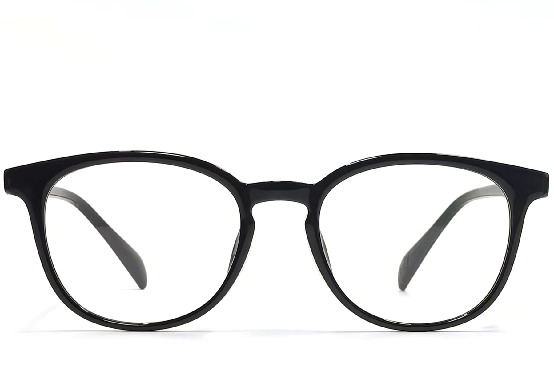 BS1924-0104_Black_Oval_TR90_Glasses_front