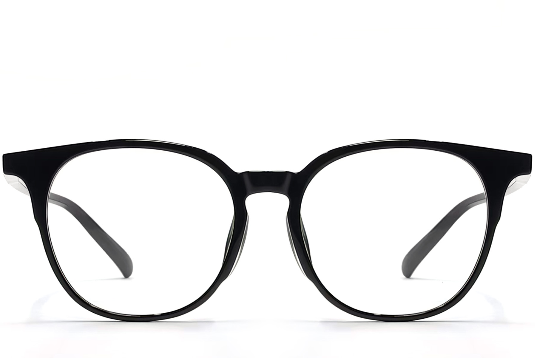 BS1924-0108_Black_Oval_TR90_Glasses_front
