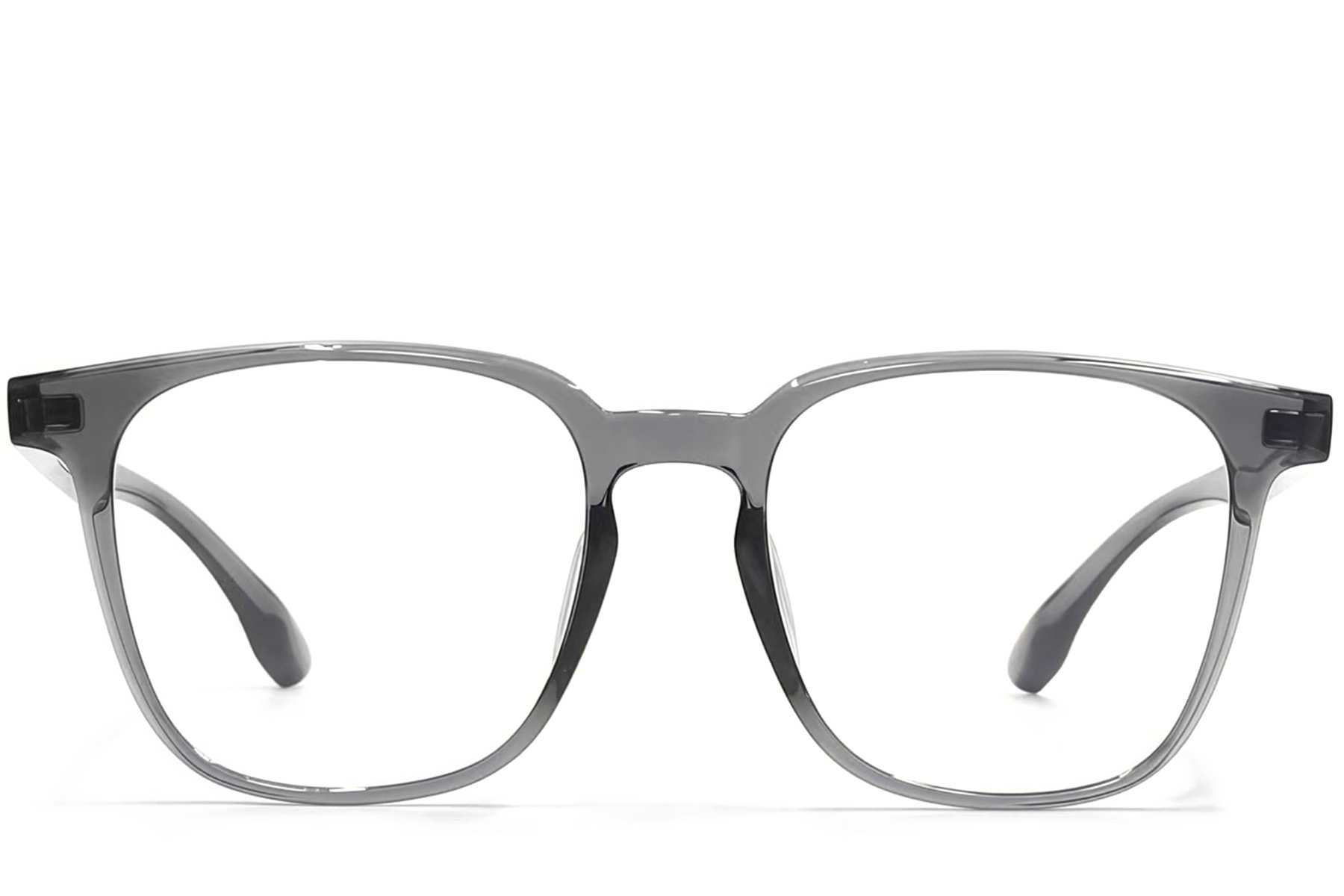 BS1924-0116_Grey_Rectangular_TR90_Glasses_front