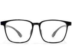BS1924-0120_Black_Rectangular_TR90_Glasses_front