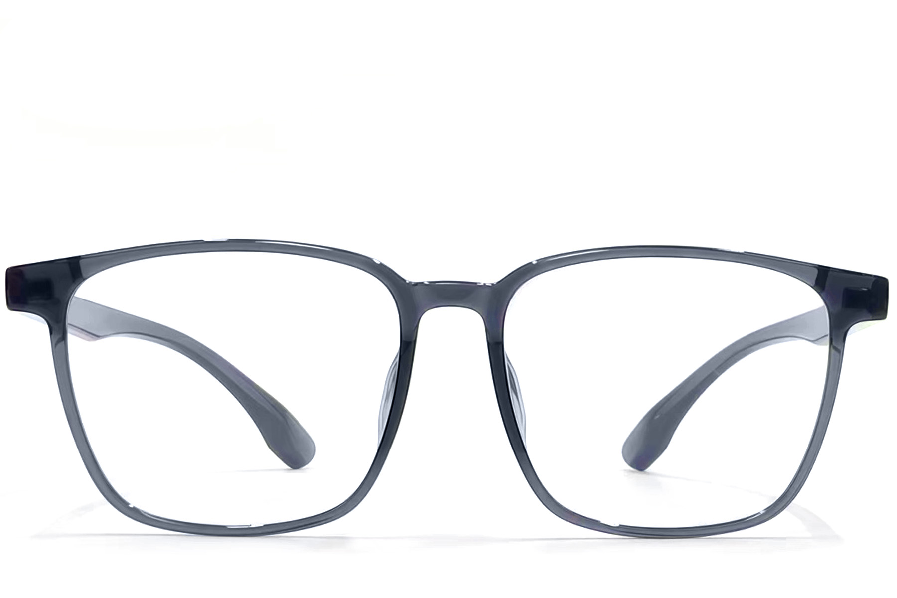 BS1924-0123_Grey_Rectangular_TR90_Glasses_front