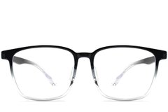 BS1924-0124_Black_Rectangular_TR90_Glasses_front