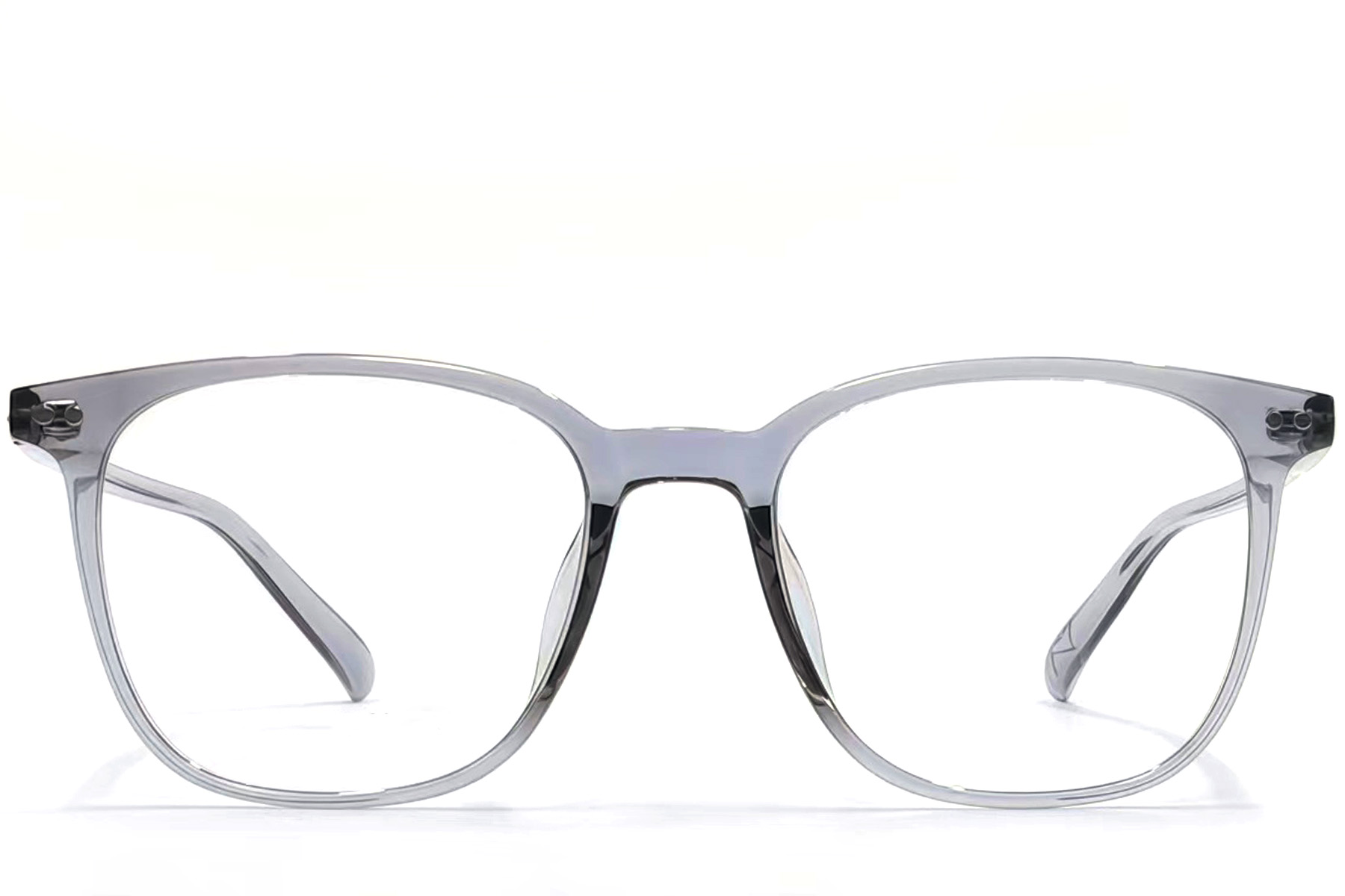 BS1924-0128_Grey_Oval_TR90_Glasses_front