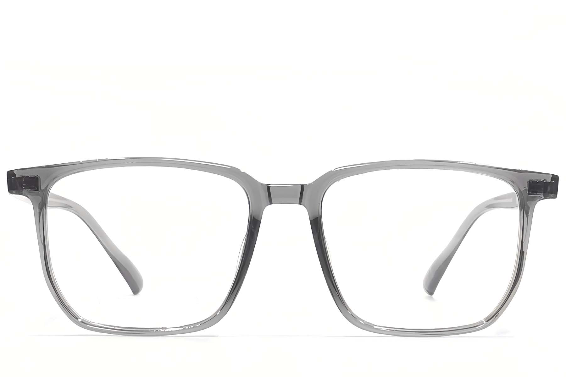 BS1924-0137_Grey_Rectangular_TR90_Glasses_front