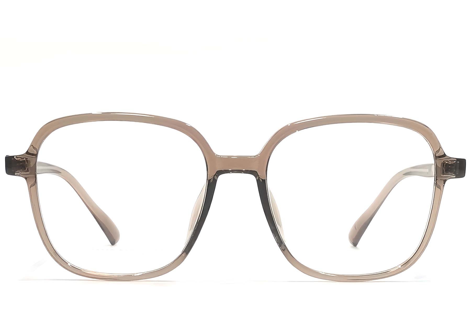 BS1924-0151_Brown_Rectangular_TR90_Glasses_front