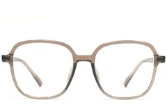BS1924-0151_Brown_Rectangular_TR90_Glasses_front