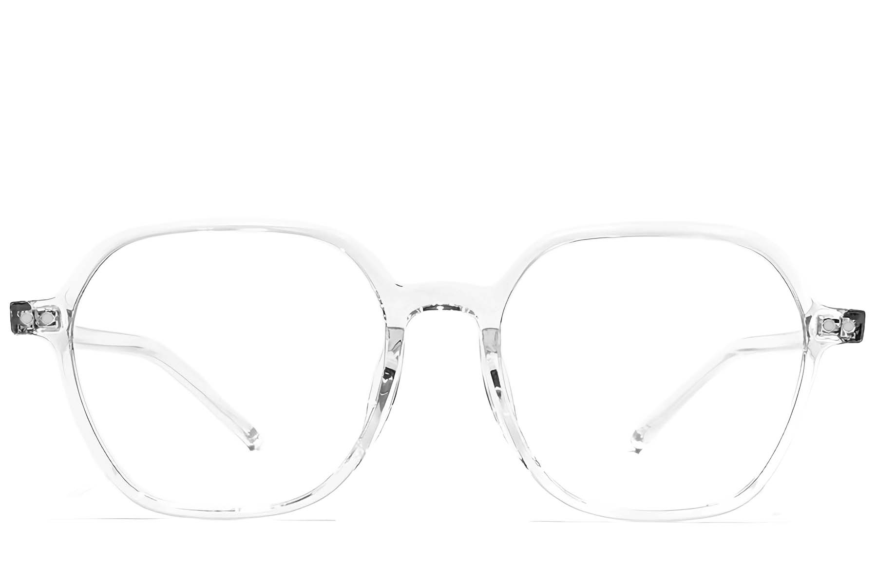 BS1924-0157_Transparent_Geometric_TR90_Glasses_front