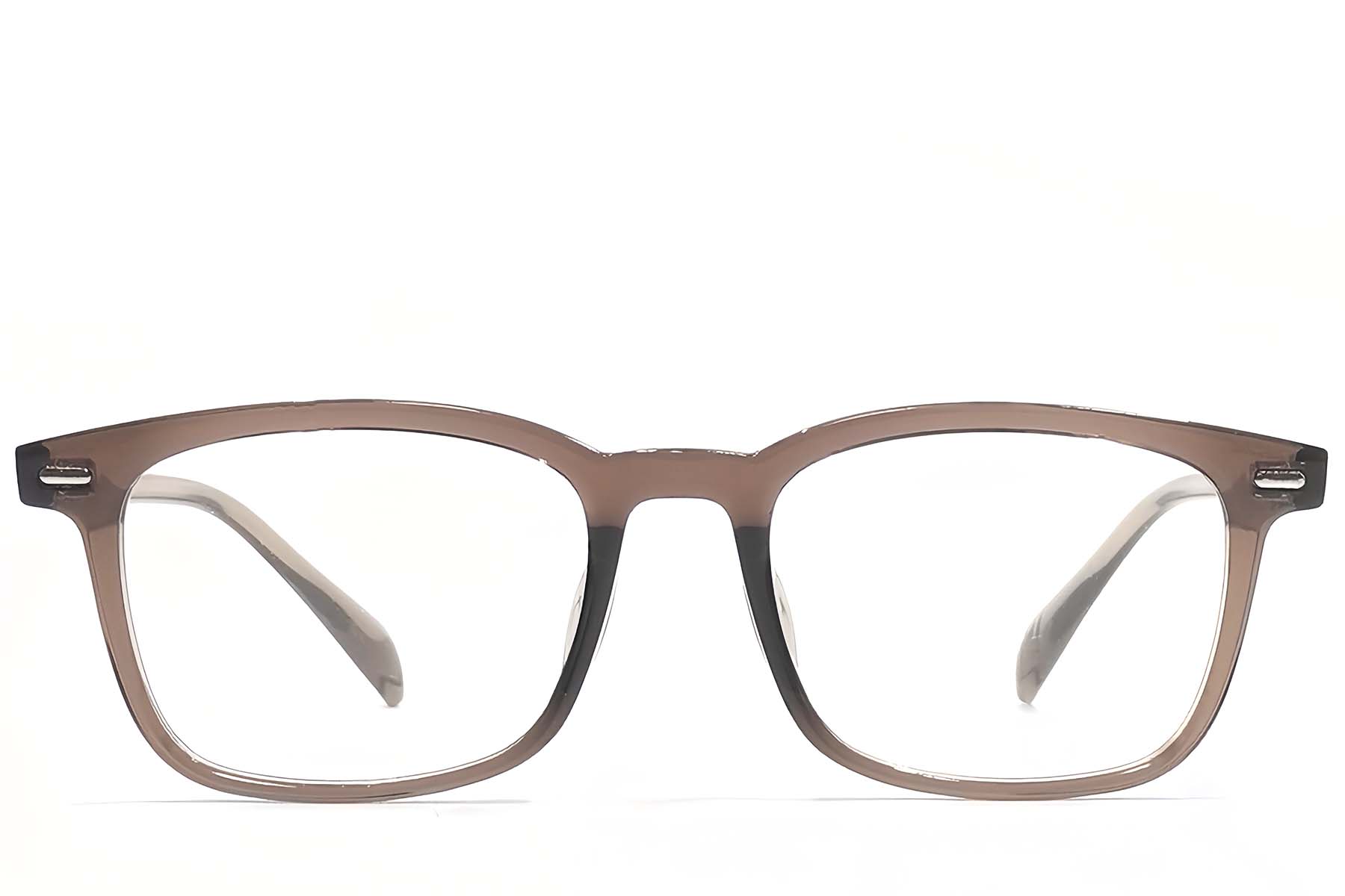 BS1924-0168_Brown_Rectangular_TR90_Glasses_front