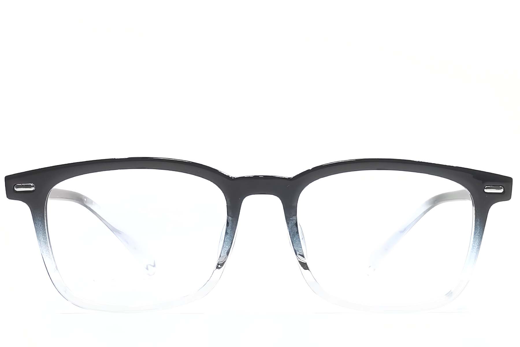 BS1924-0169_Black_Rectangular_TR90_Glasses_front