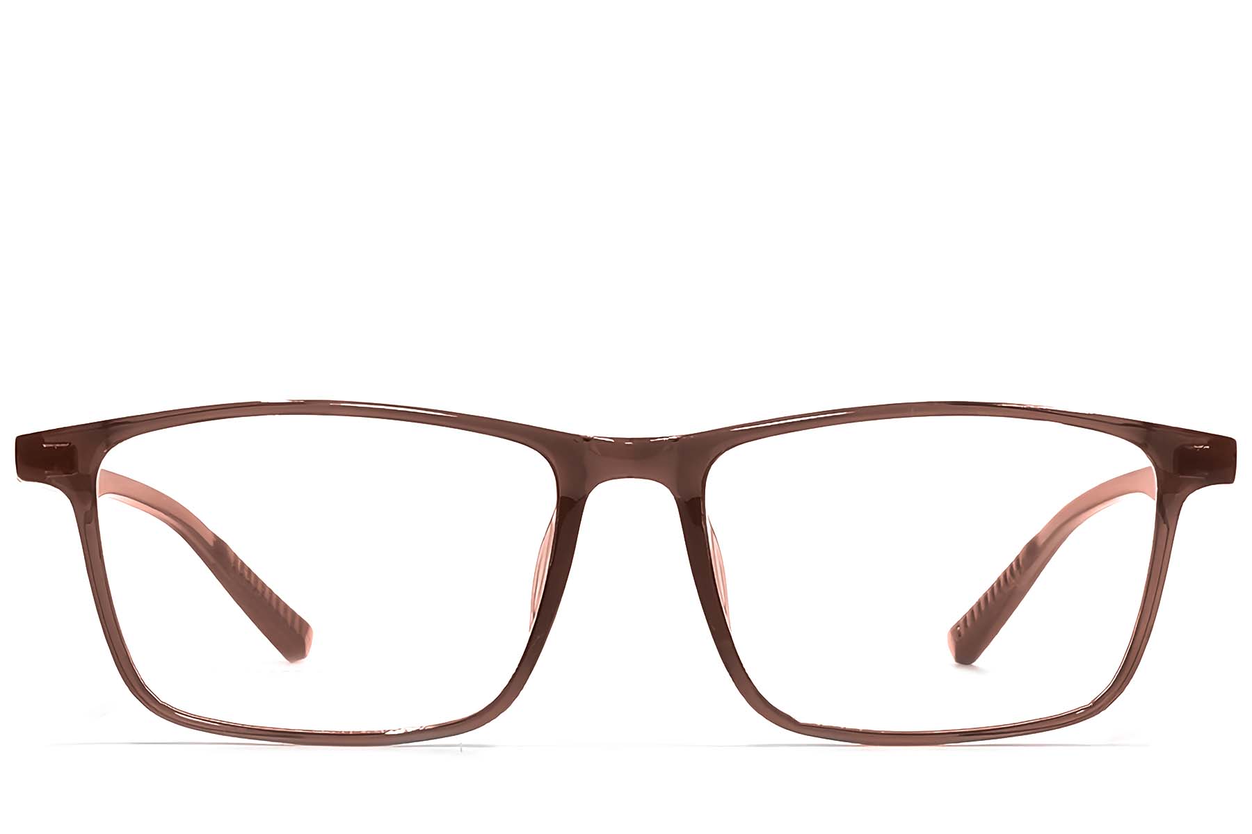 BS1924-0215_Brown_Rectangular_TR90_Glasses_front