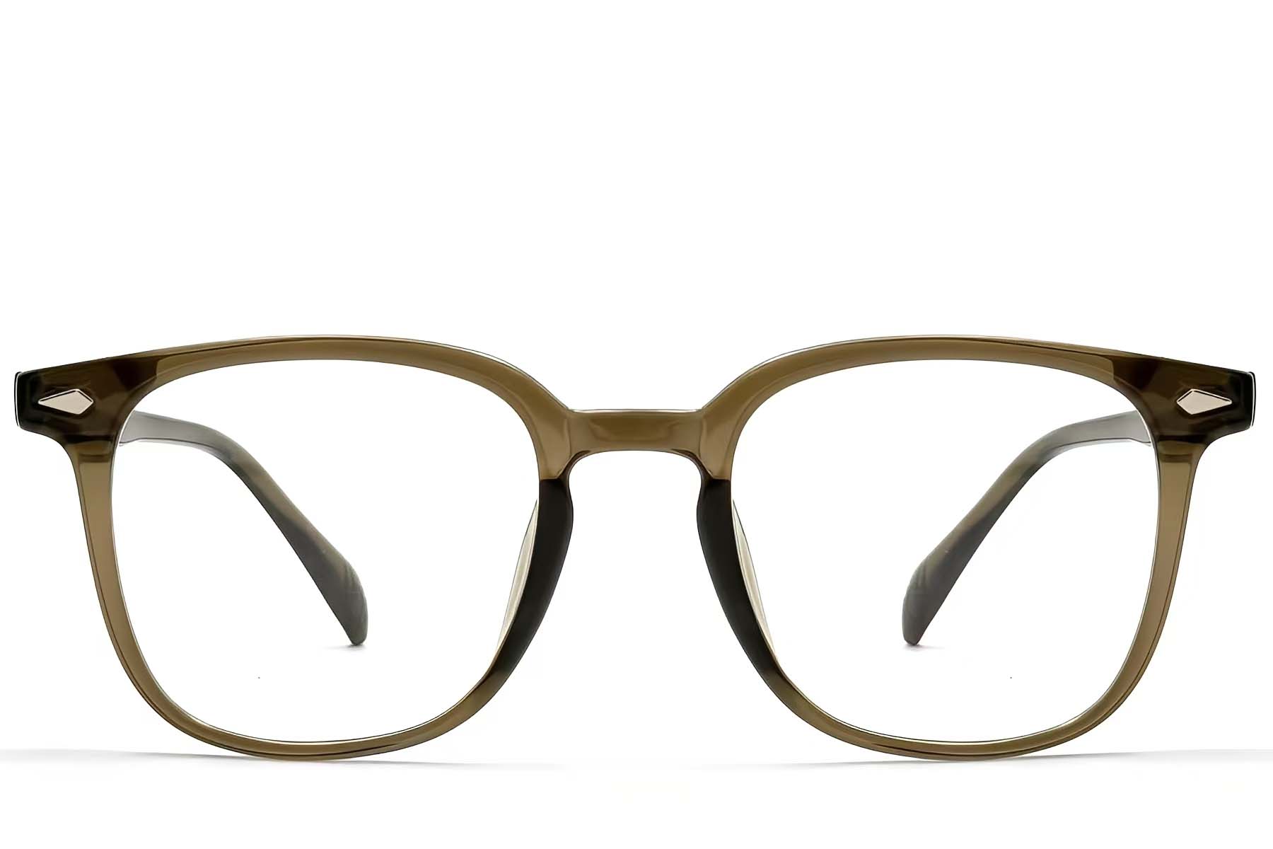 BS1924-0224_Green_Rectangular_TR90_Glasses_front