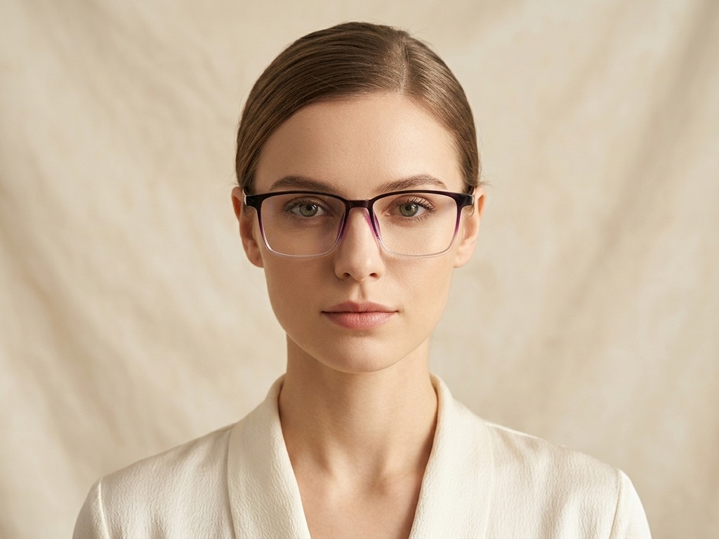BS1924-0231_Purple_Rectangular_TR90_Glasses-tryon_female