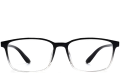 BS1924-0238_Black_Rectangular_TR90_Glasses_front