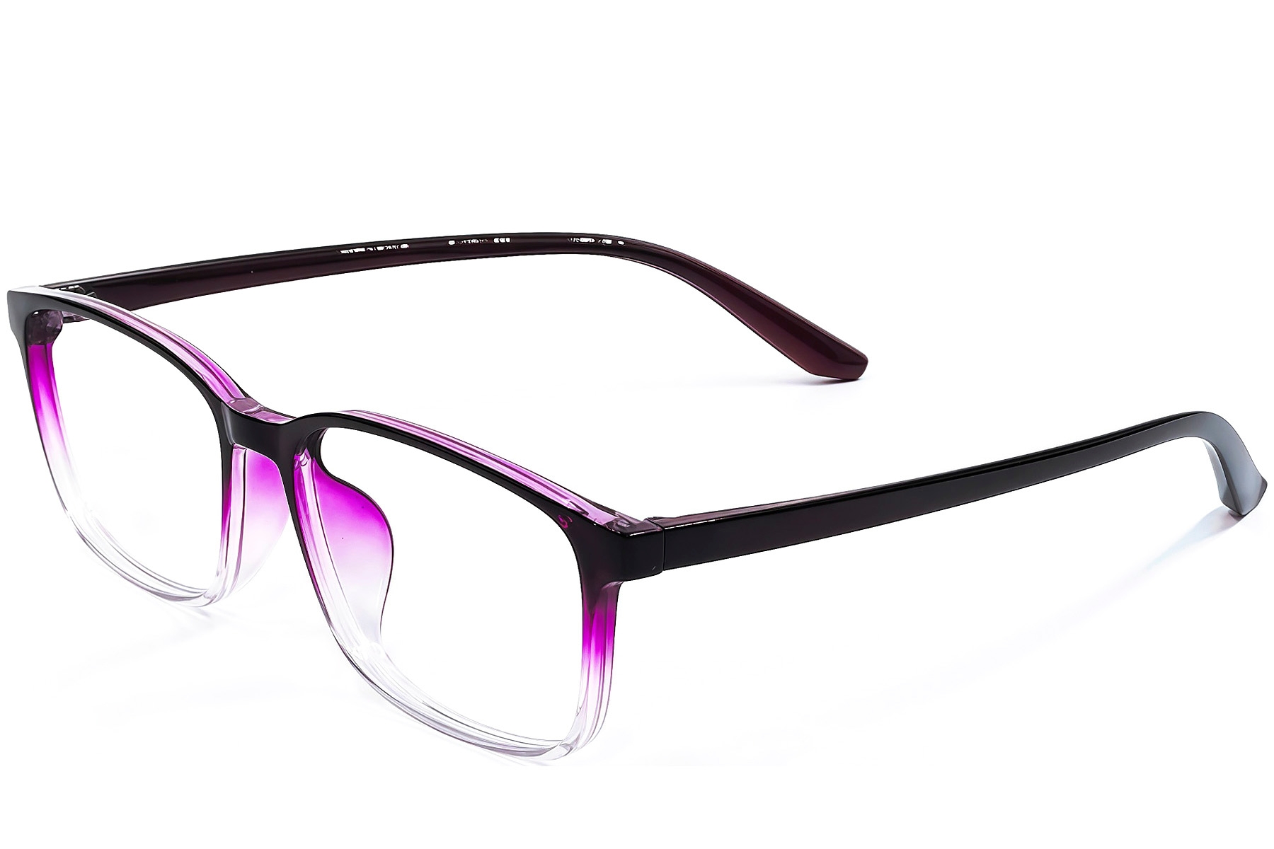 Rectangular Purple TR90 Glasses #BS1924-0239