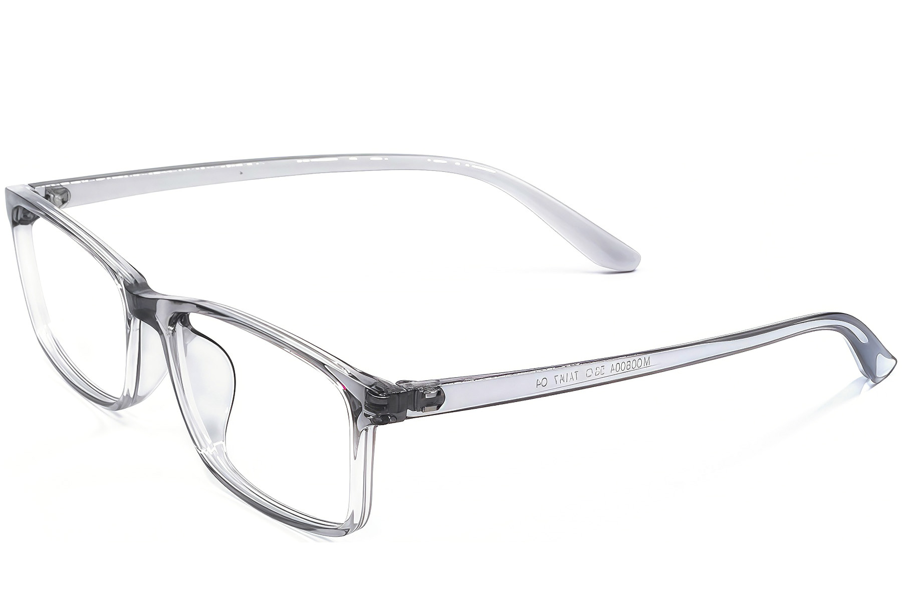 Rechteckige graue TR90-Brille #BS1924-0242